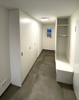 Garderobe - Schrank - Weiß matt