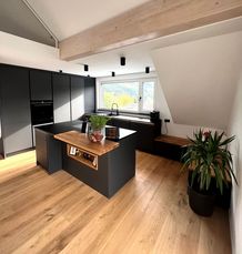 Küche - Modern - Schwarz Anthrazit