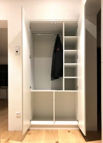 Einbauschrank - Weiß - 2-Türen